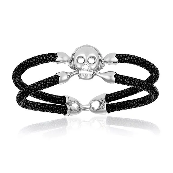 Denim and White Gold bracelets Gift Idea for him