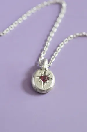 Fay Rhodolite Garnet Silver Pendant