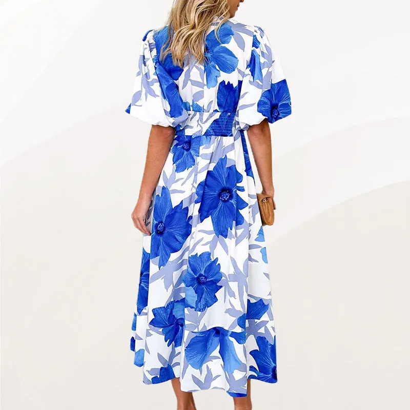 Floral Puff Summer Maxi Dress – For All Day Comfort
