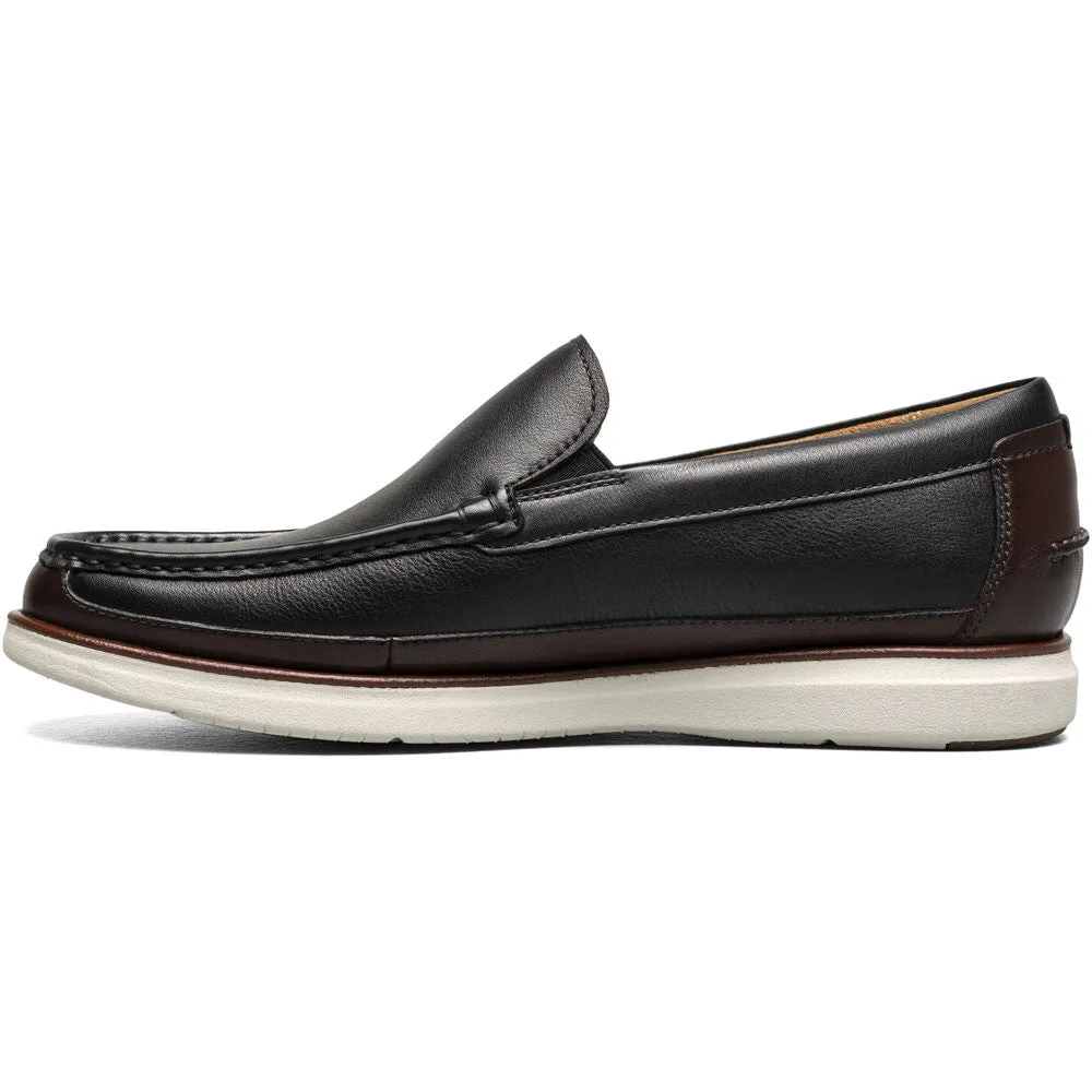 Florsheim Tropics Black Multi Moc Toe Venetian Slip On Shoes