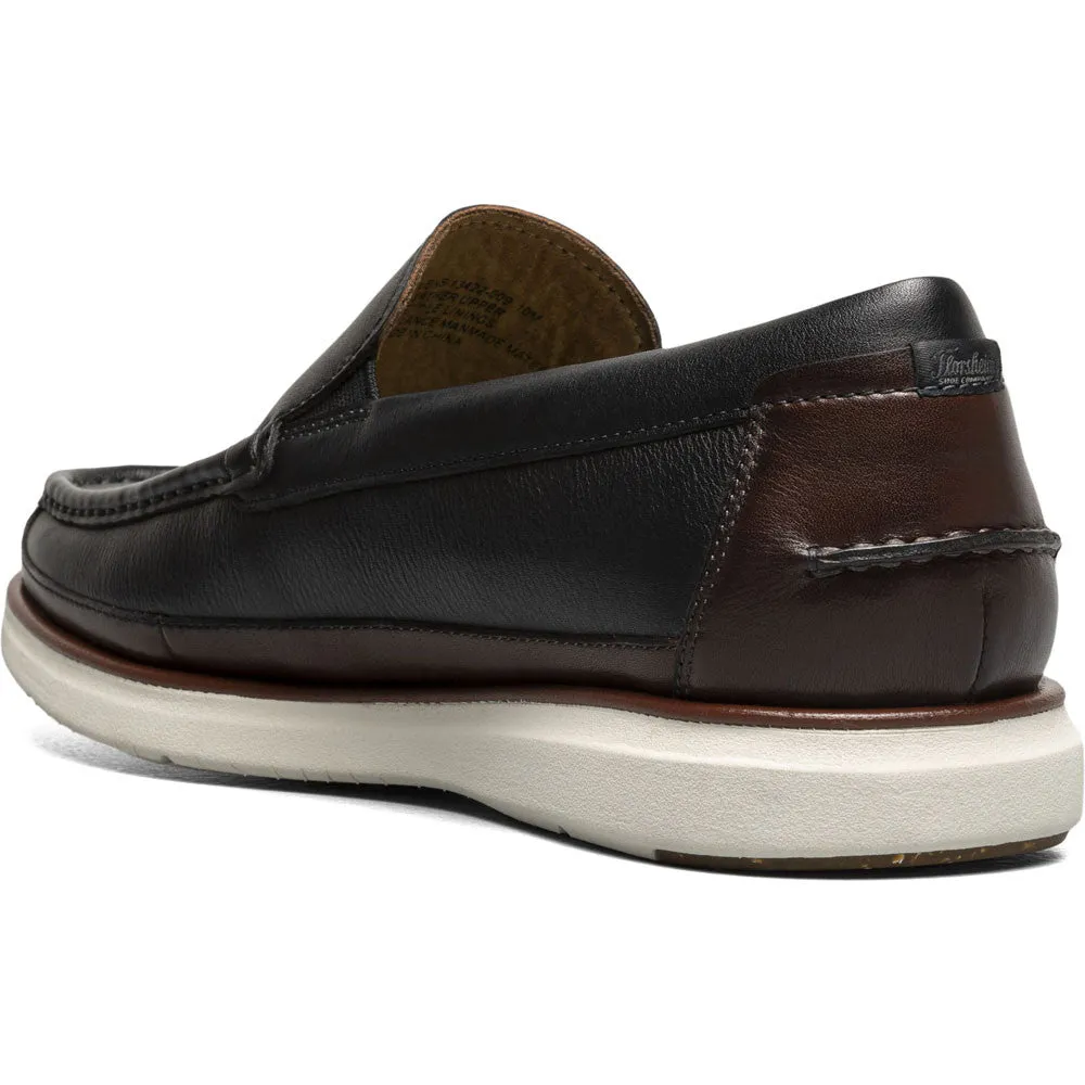 Florsheim Tropics Black Multi Moc Toe Venetian Slip On Shoes
