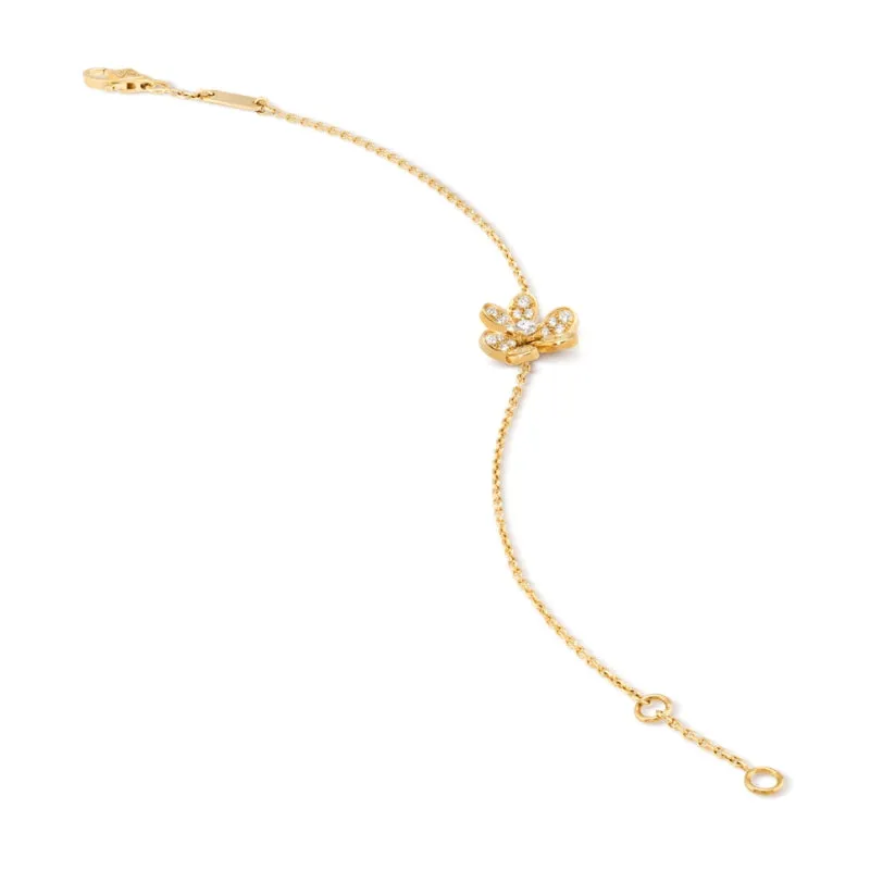 Frivole Clover Yellow Gold-Plated Chain Bracelet