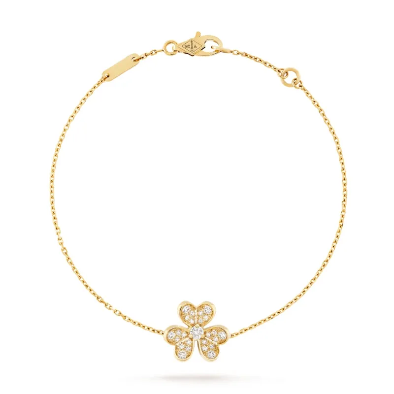Frivole Clover Yellow Gold-Plated Chain Bracelet