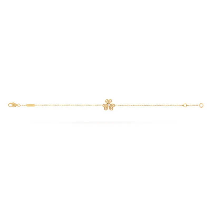 Frivole Clover Yellow Gold-Plated Chain Bracelet