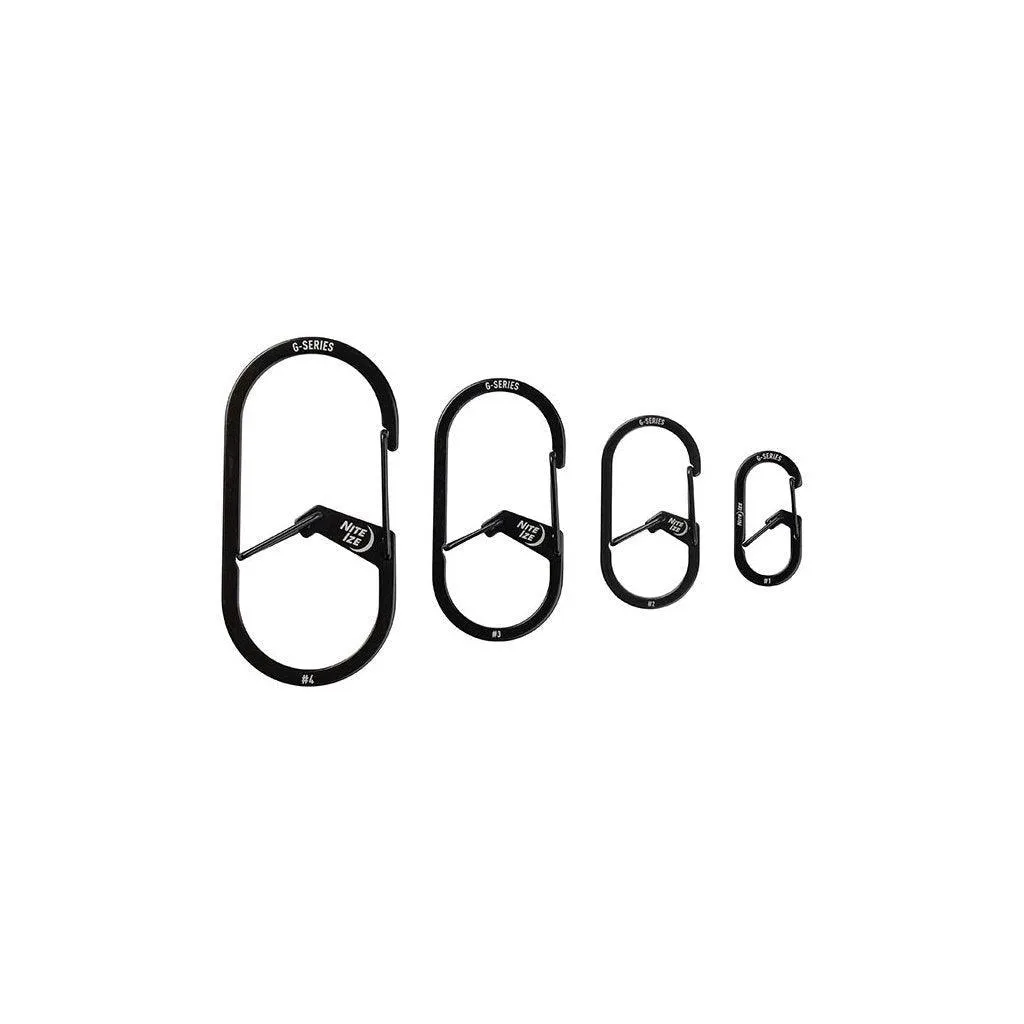 G-SERIES(TM) DUAL CHAMBER CARABINER, black - size 2