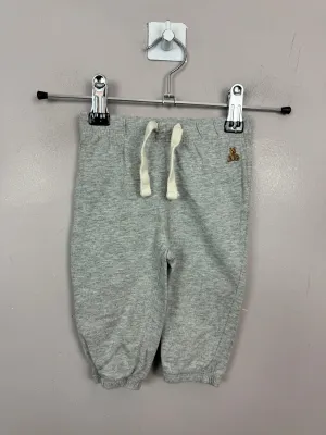 Gap grey jersey joggers 3-6m