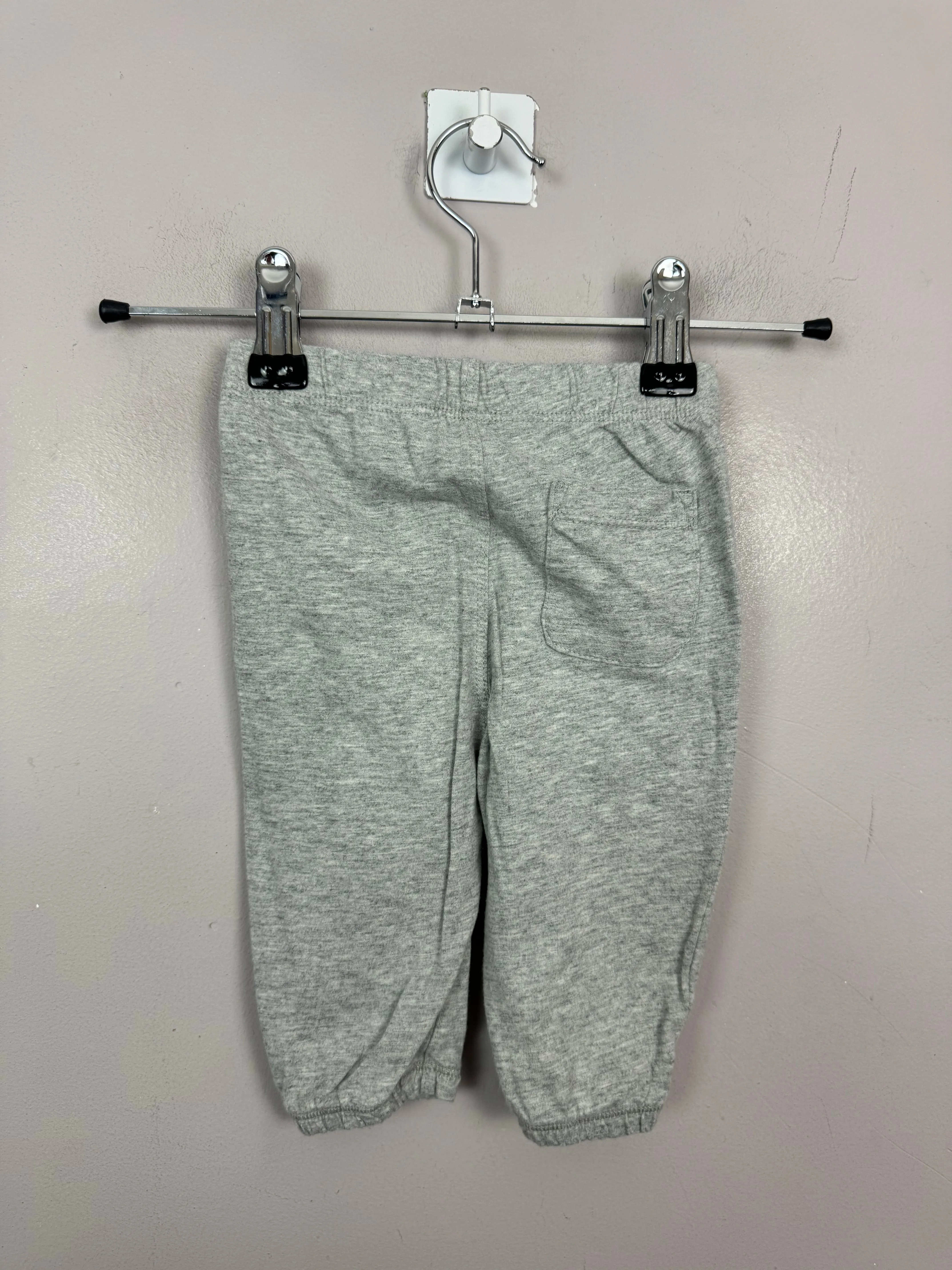 Gap grey jersey joggers 3-6m