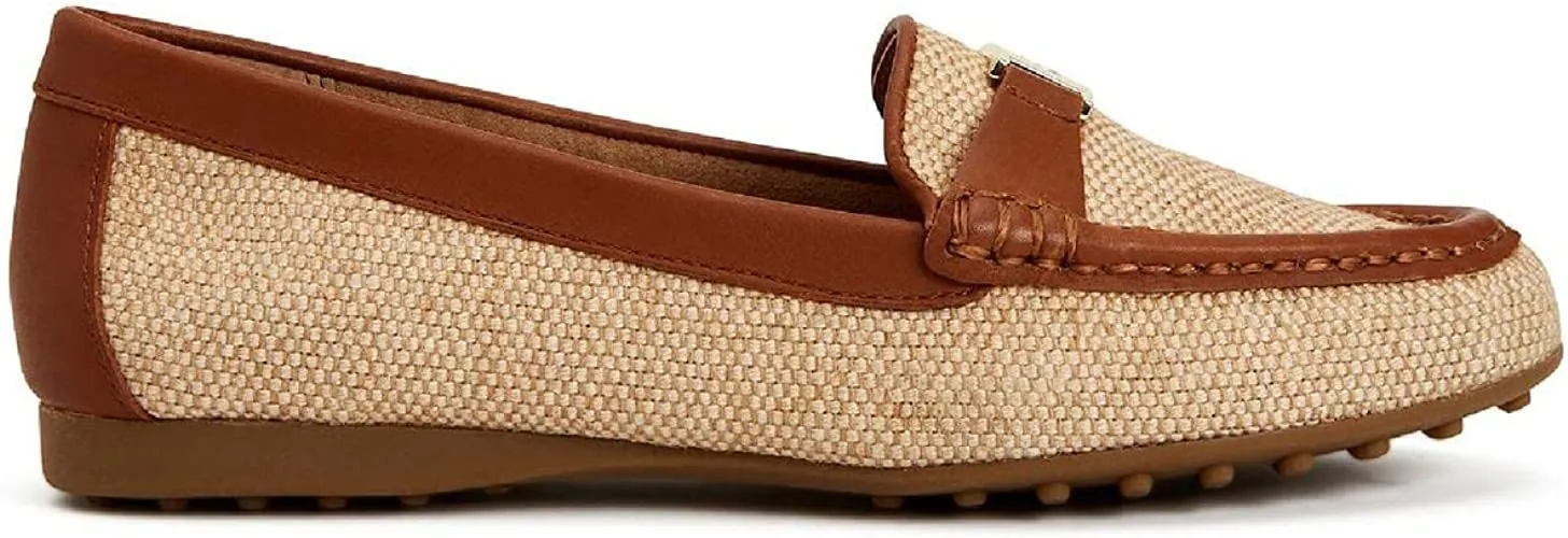 Giani Bernini Womens Dailyn Solid Moccasin Loafers, Natural Tan Linen, 10