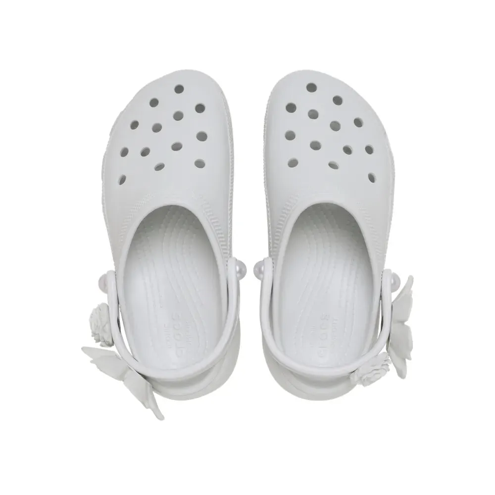 Giày Clog Nữ Crocs Classic Platform Bouquet - Moonlight