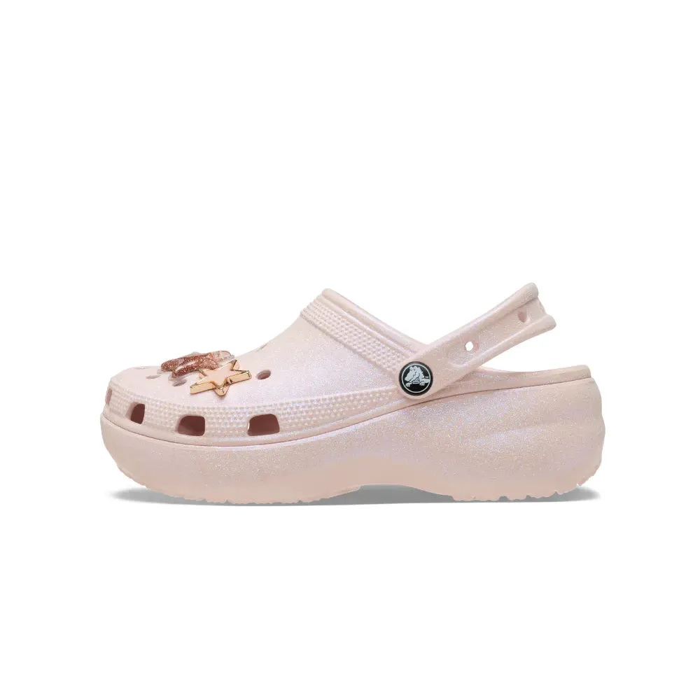 Giày Clog Nữ Crocs Classic Platform Glitter - Quartz