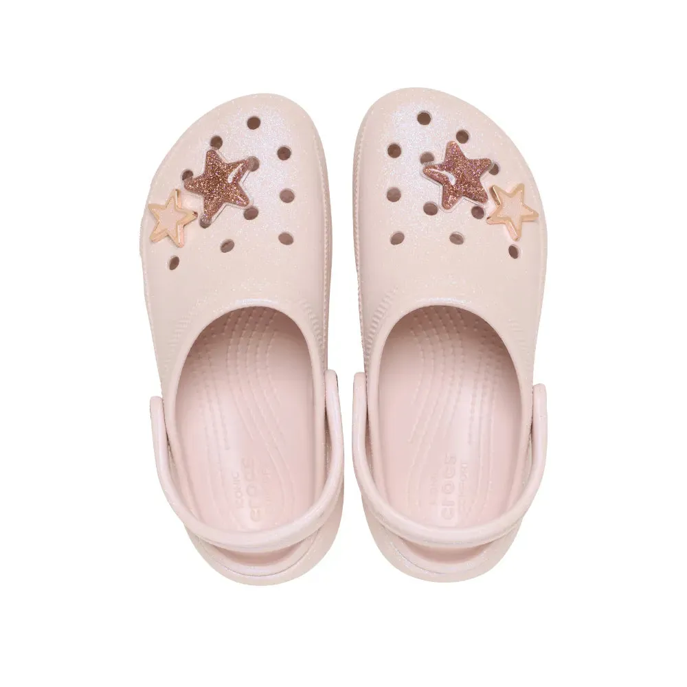 Giày Clog Nữ Crocs Classic Platform Glitter - Quartz