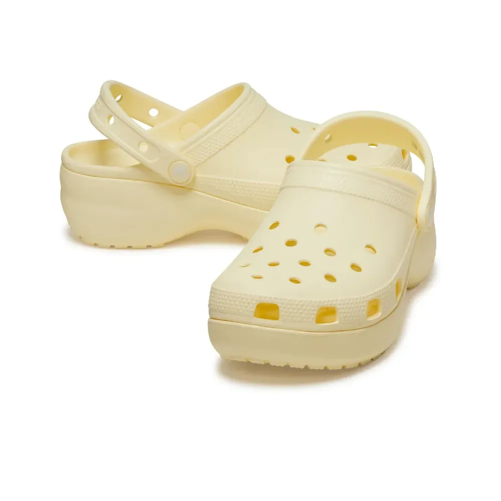Giày Clog Nữ Crocs Platform Classic - Buttercream