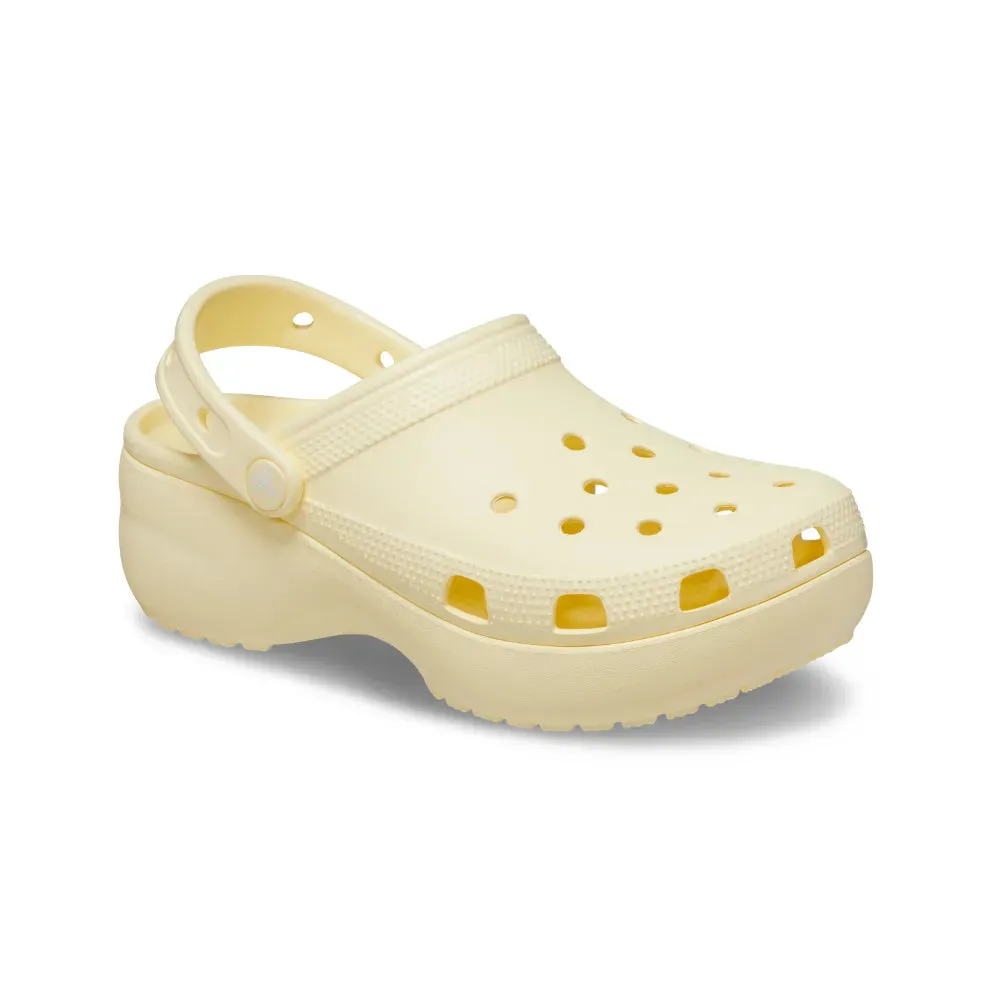 Giày Clog Nữ Crocs Platform Classic - Buttercream