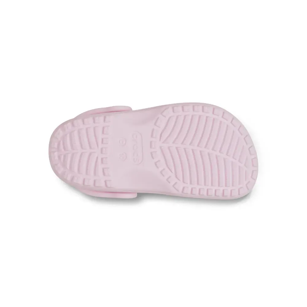 Giày Clog Trẻ Em Crocs Toddler Classic Floral Cutout - Pink Milk