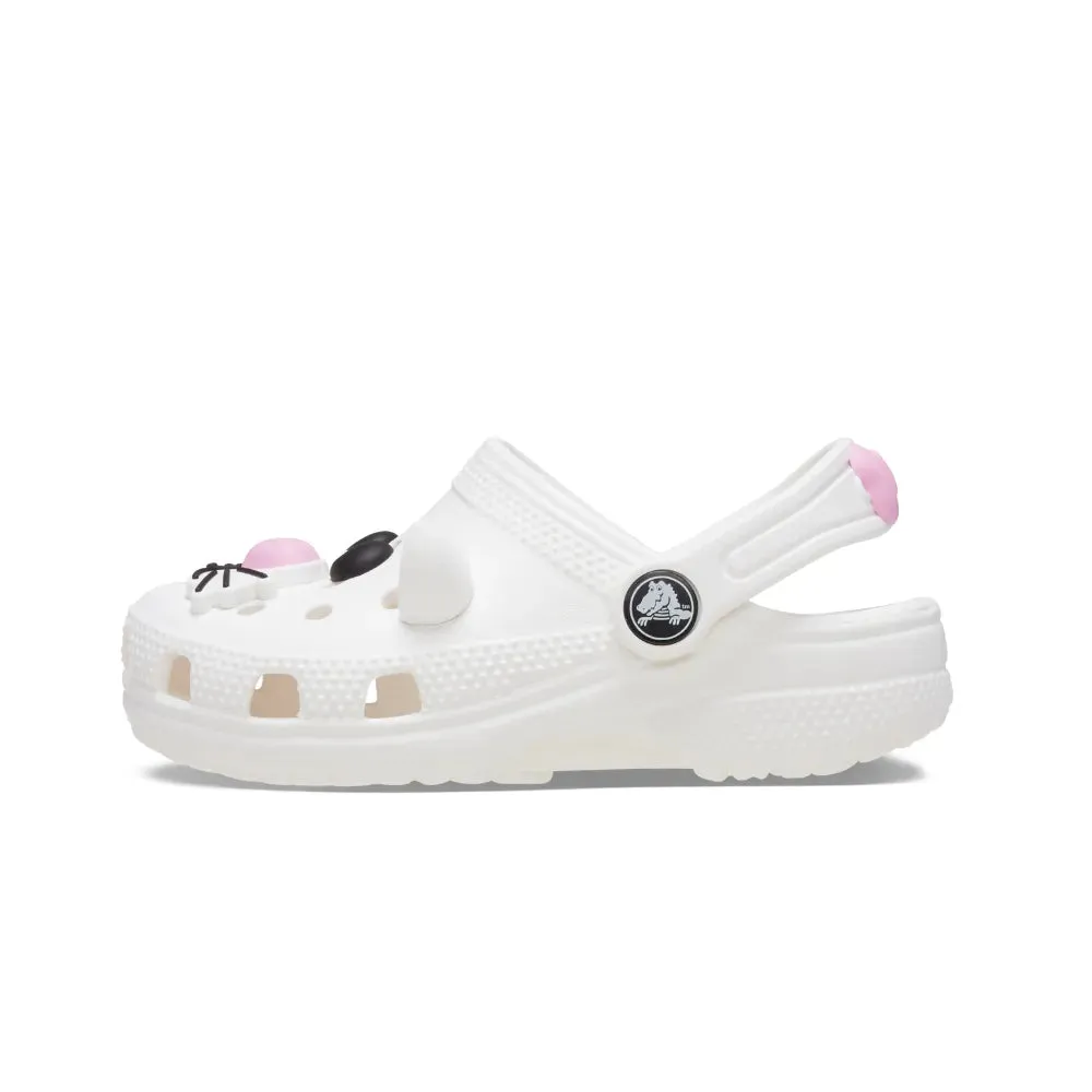 Giày Clog Trẻ Em Crocs Toddler Classic I AM Cat  - White