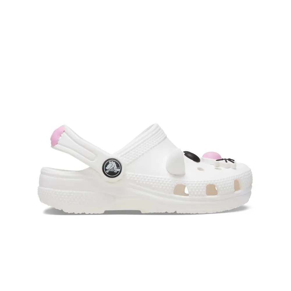Giày Clog Trẻ Em Crocs Toddler Classic I AM Cat  - White