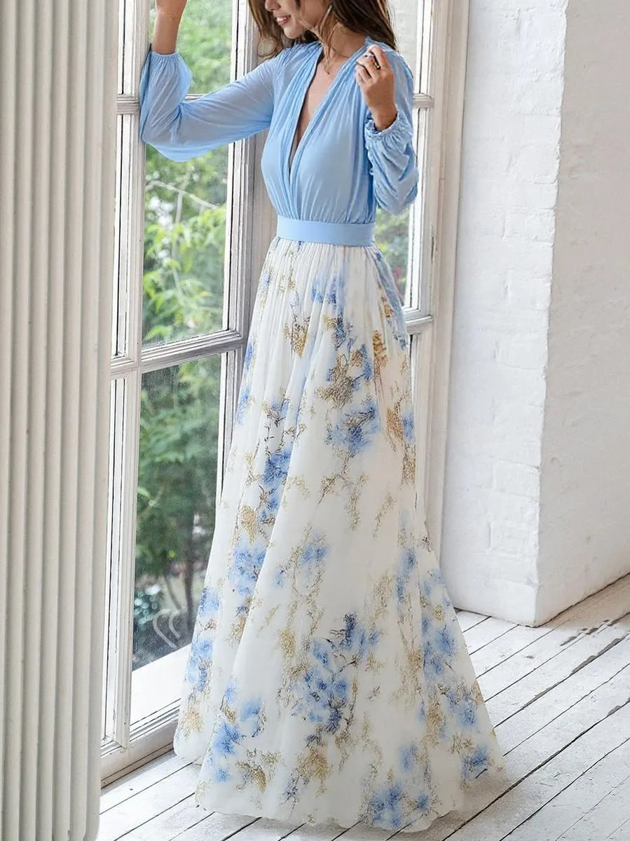 Gwenda | Long Dress with Floral Print