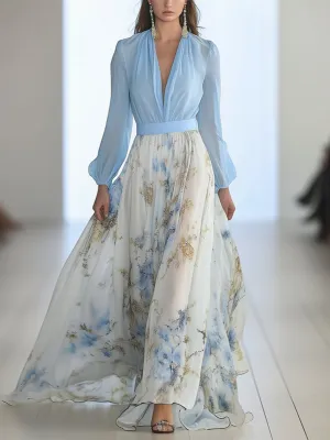 Gwenda | Long Dress with Floral Print