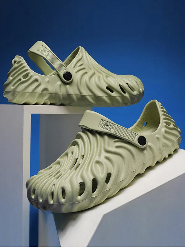 Hollow Round-Toe Slippers Crocs