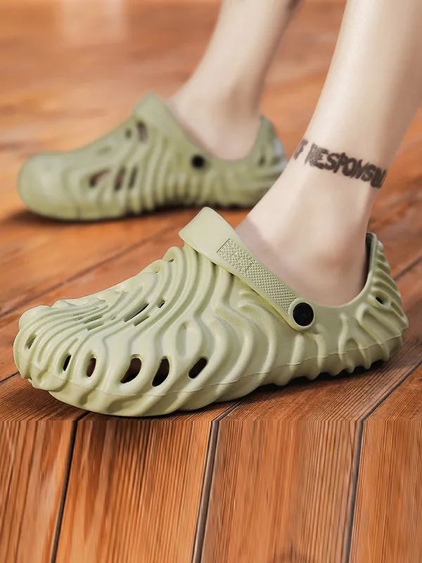 Hollow Round-Toe Slippers Crocs
