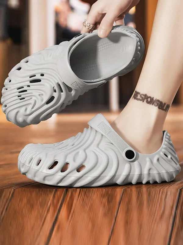 Hollow Round-Toe Slippers Crocs