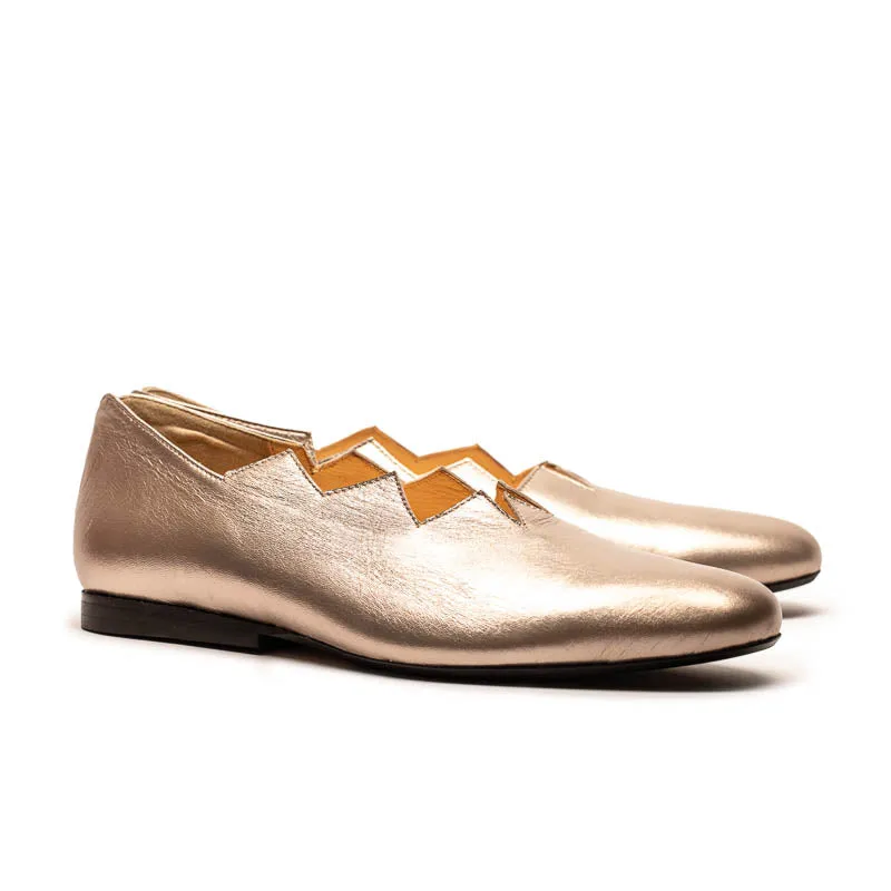 HOLZER Champagne | Leather Loafers