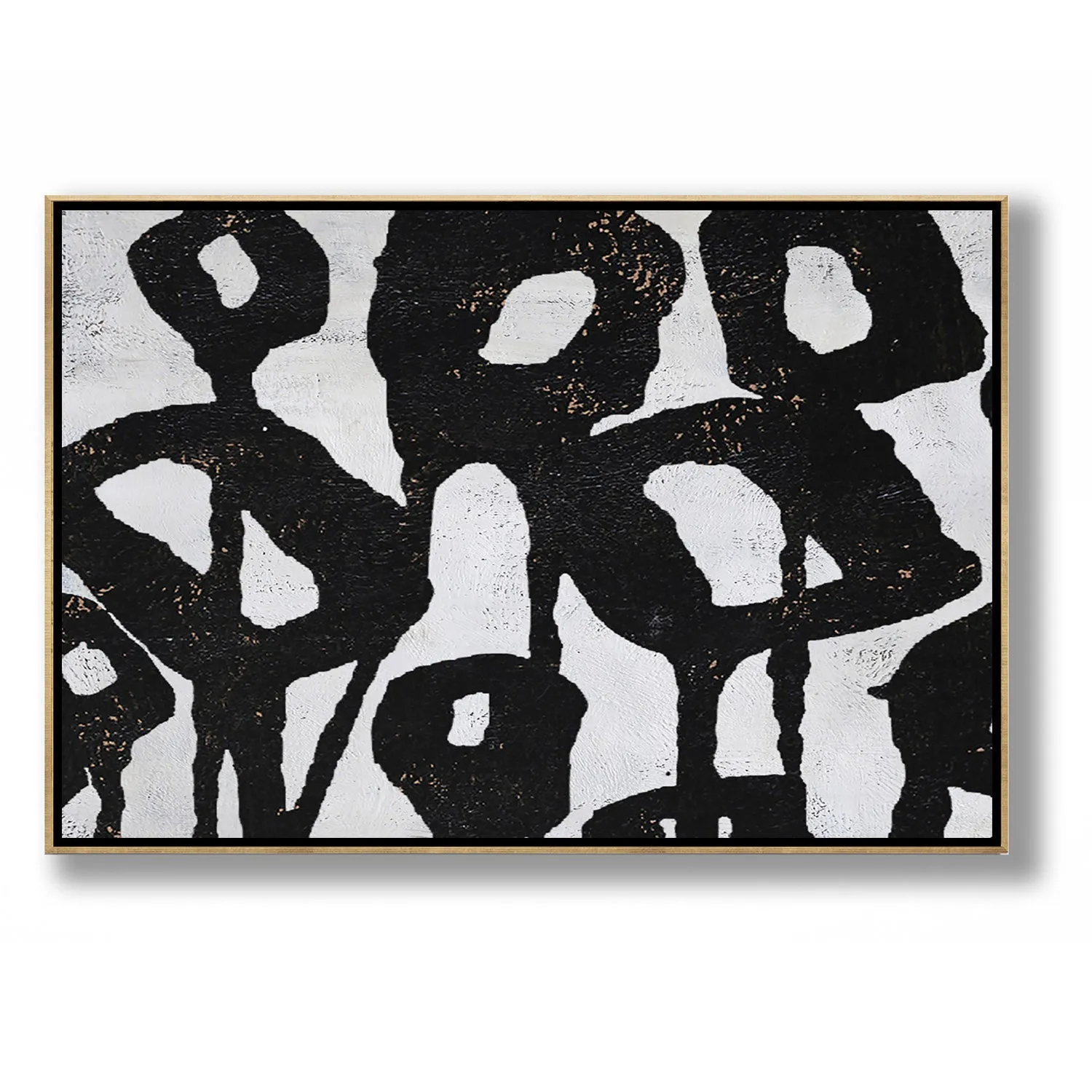 Horizontal Abstract Flower Painting H234H