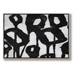 Horizontal Abstract Flower Painting H234H