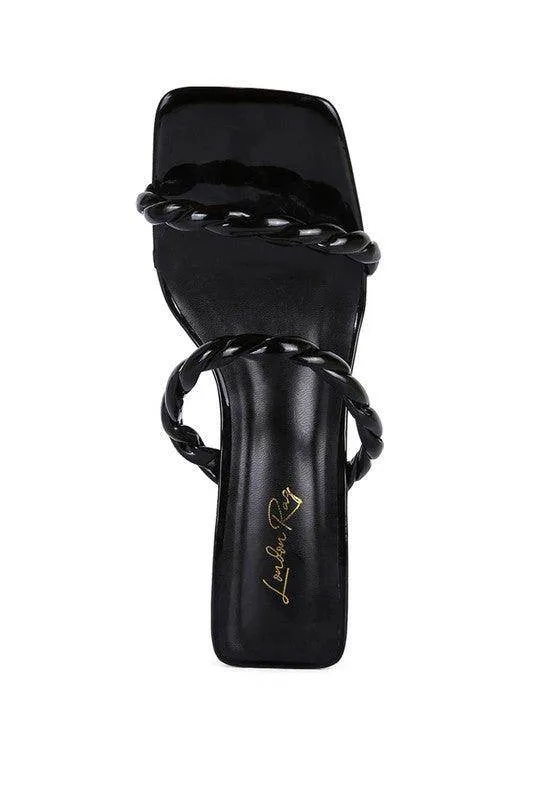 Inamorata Braided Cord Mid Heel Sandals