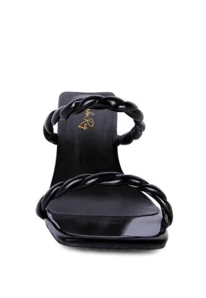 Inamorata Braided Cord Mid Heel Sandals