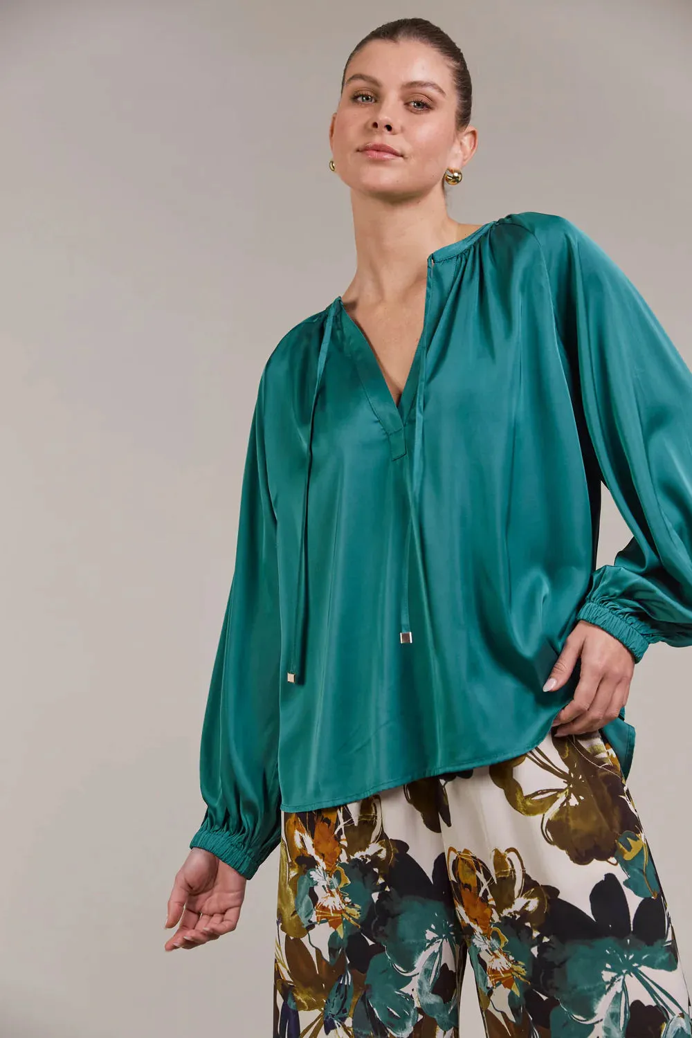 Ivy Blouse  - Teal
