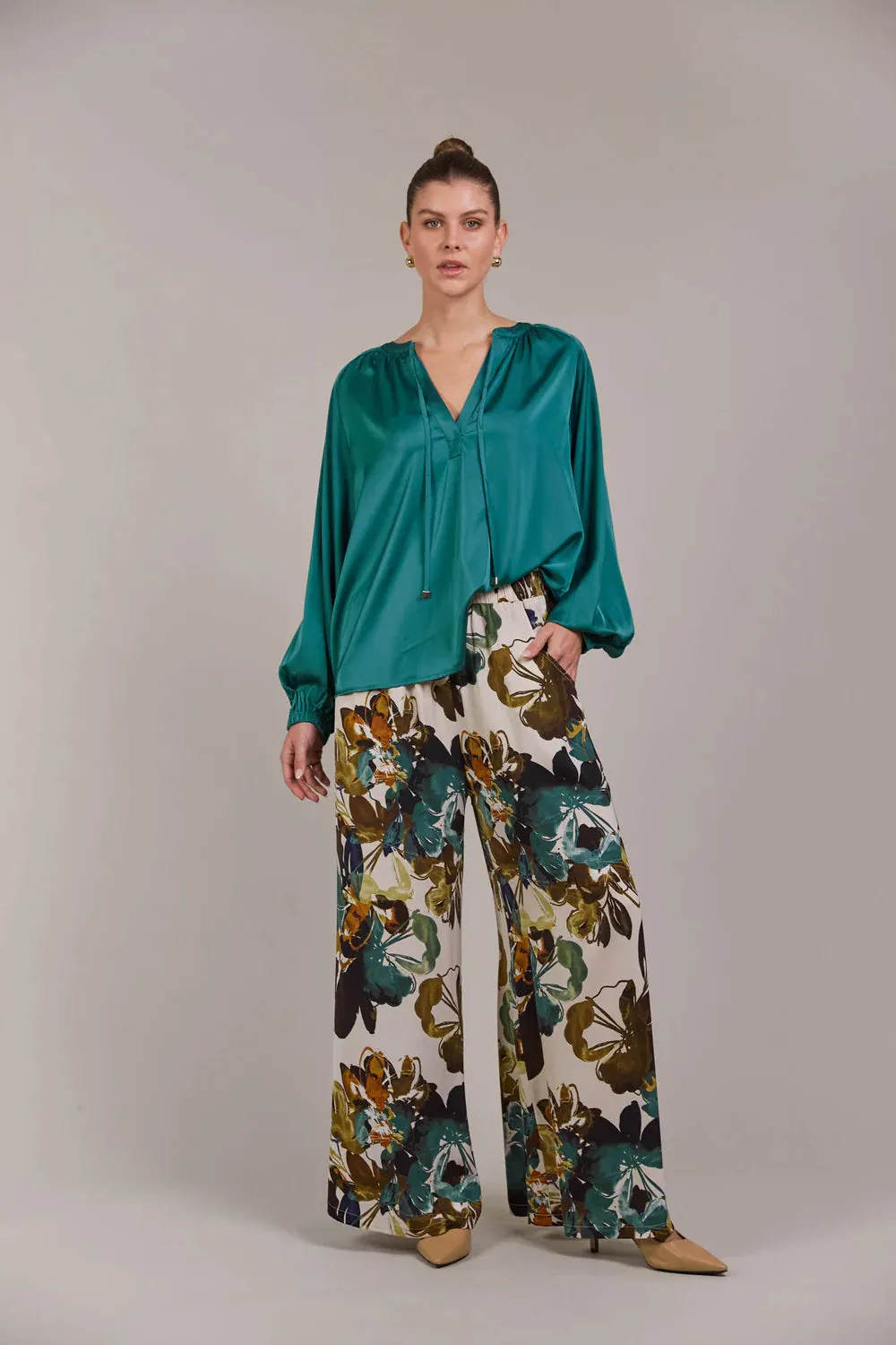 Ivy Blouse  - Teal
