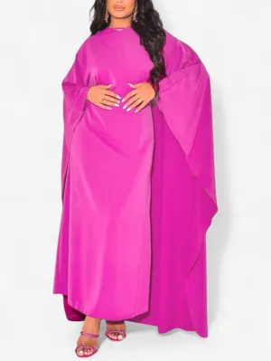 Jada | Women’s Long Sleeve Loose Evening Gown Maxi Dress
