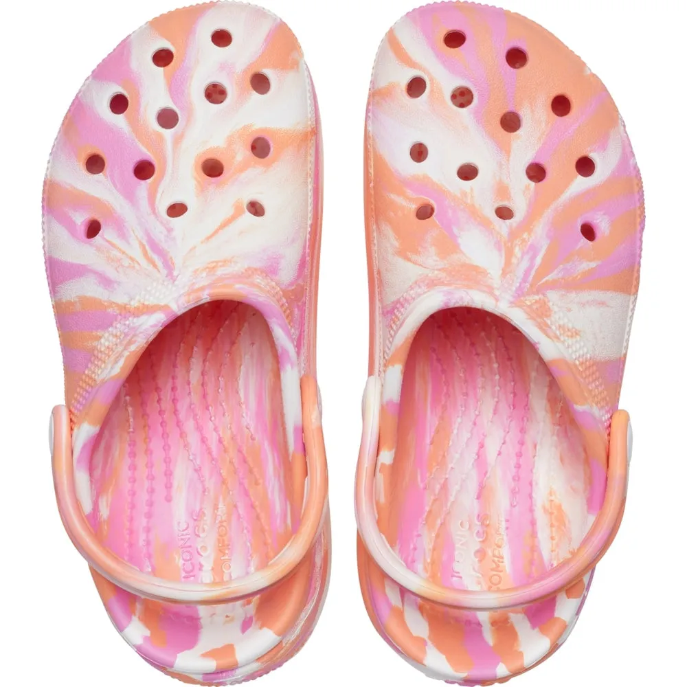 Junior | Classic Crocs Marbled Cutie Clog