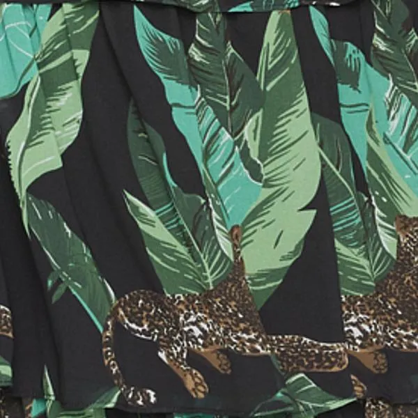 Kisha Cutout Tiered Maxi Dress