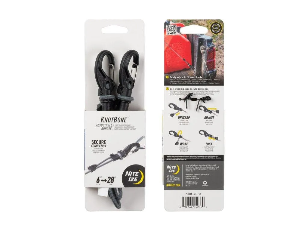 KNOTBONE(TM) ADJUSTABLE BUNGEE 15-66cm, grey