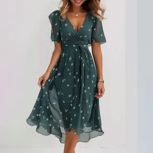 Lauti | Elegant short sleeve dress