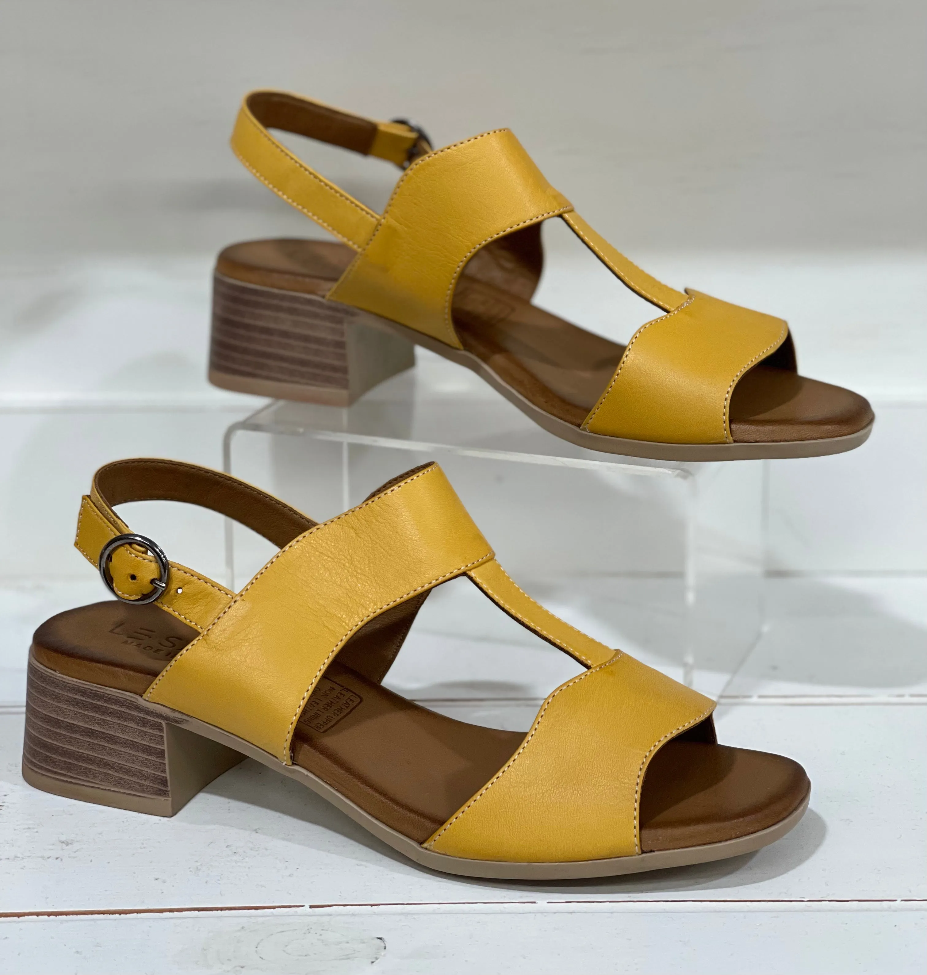 Le Sansa Derby Mustard Heel