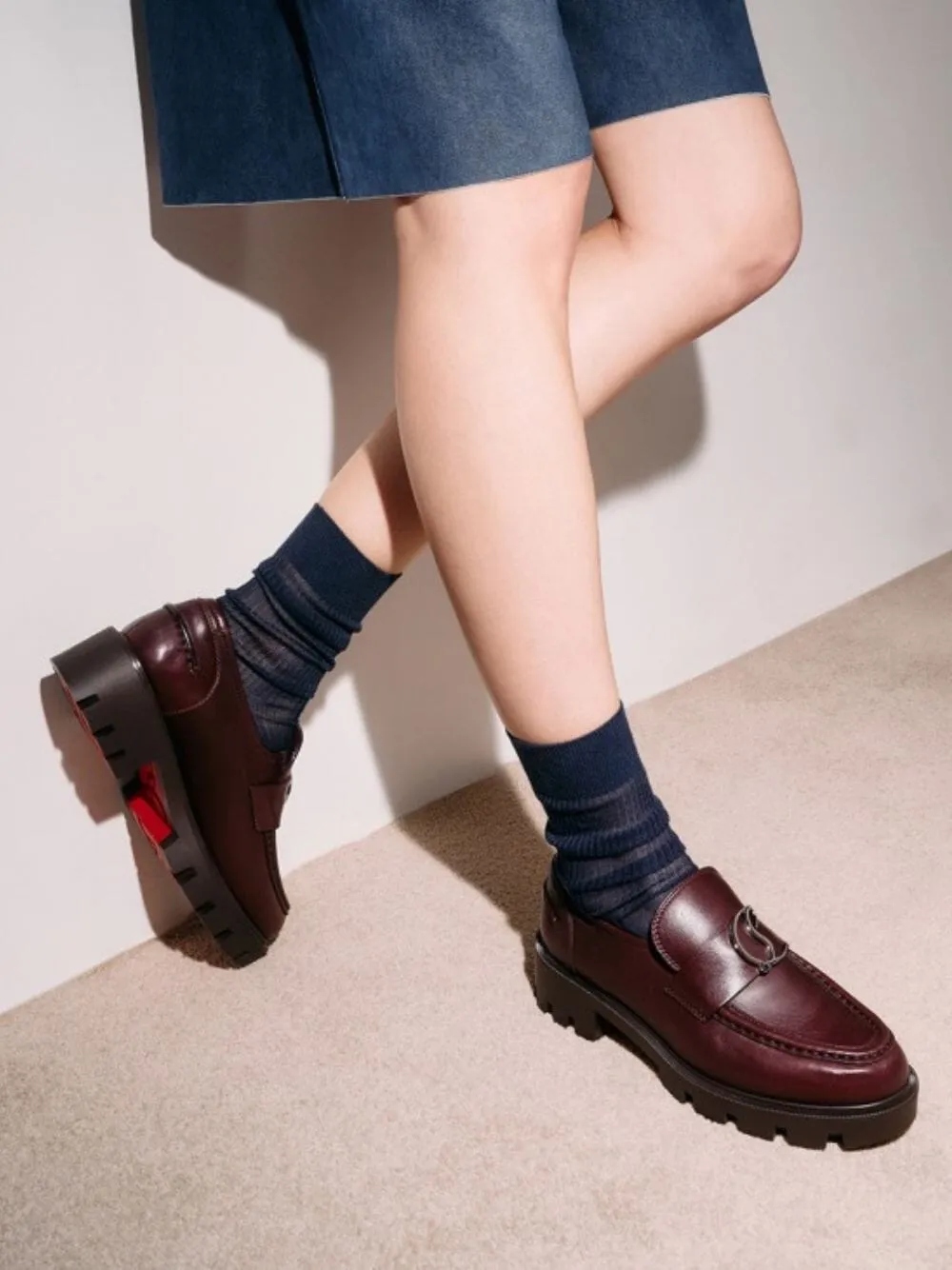 Leather Lug Loafers