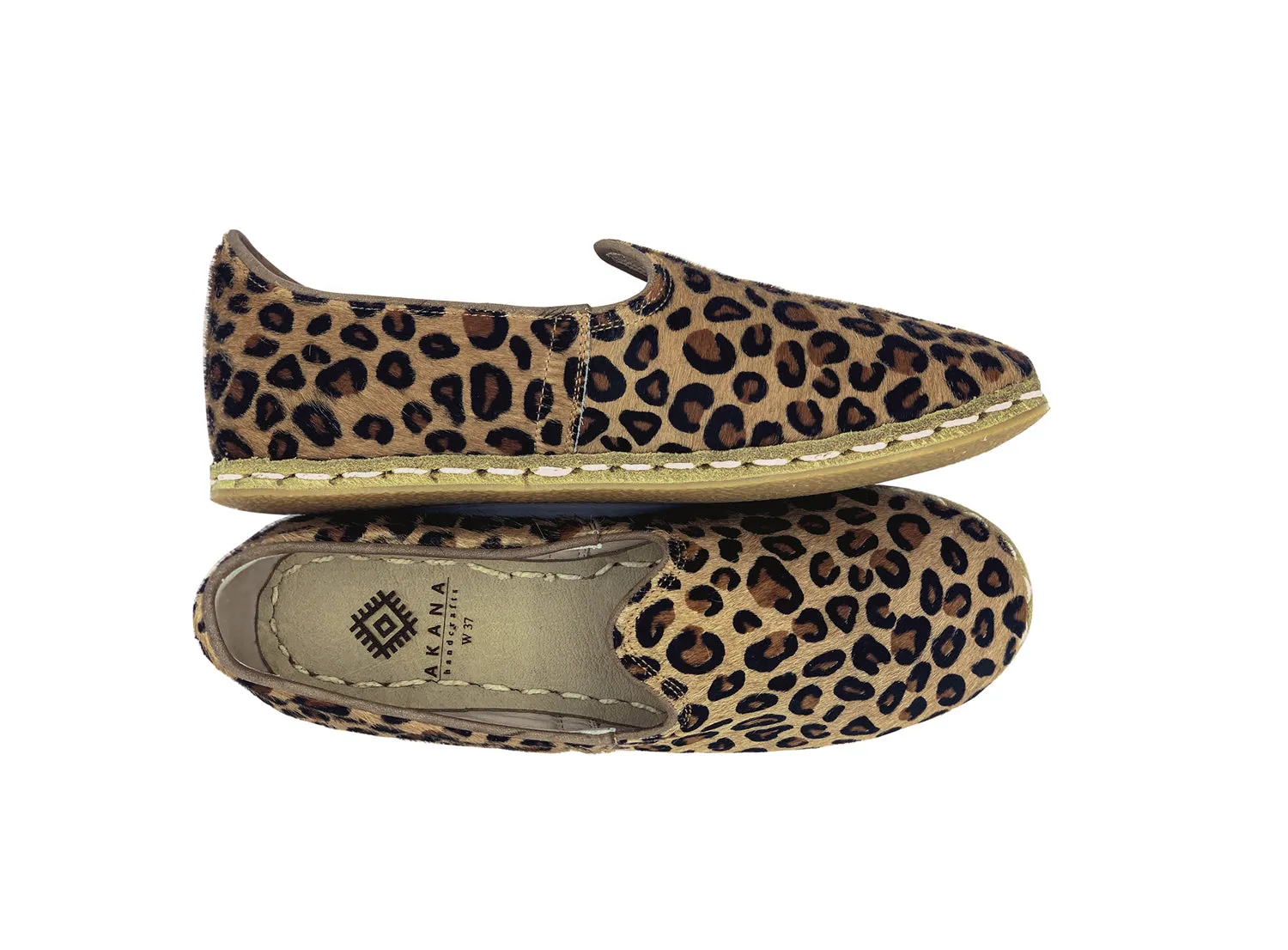 Leopard Leather Loafers