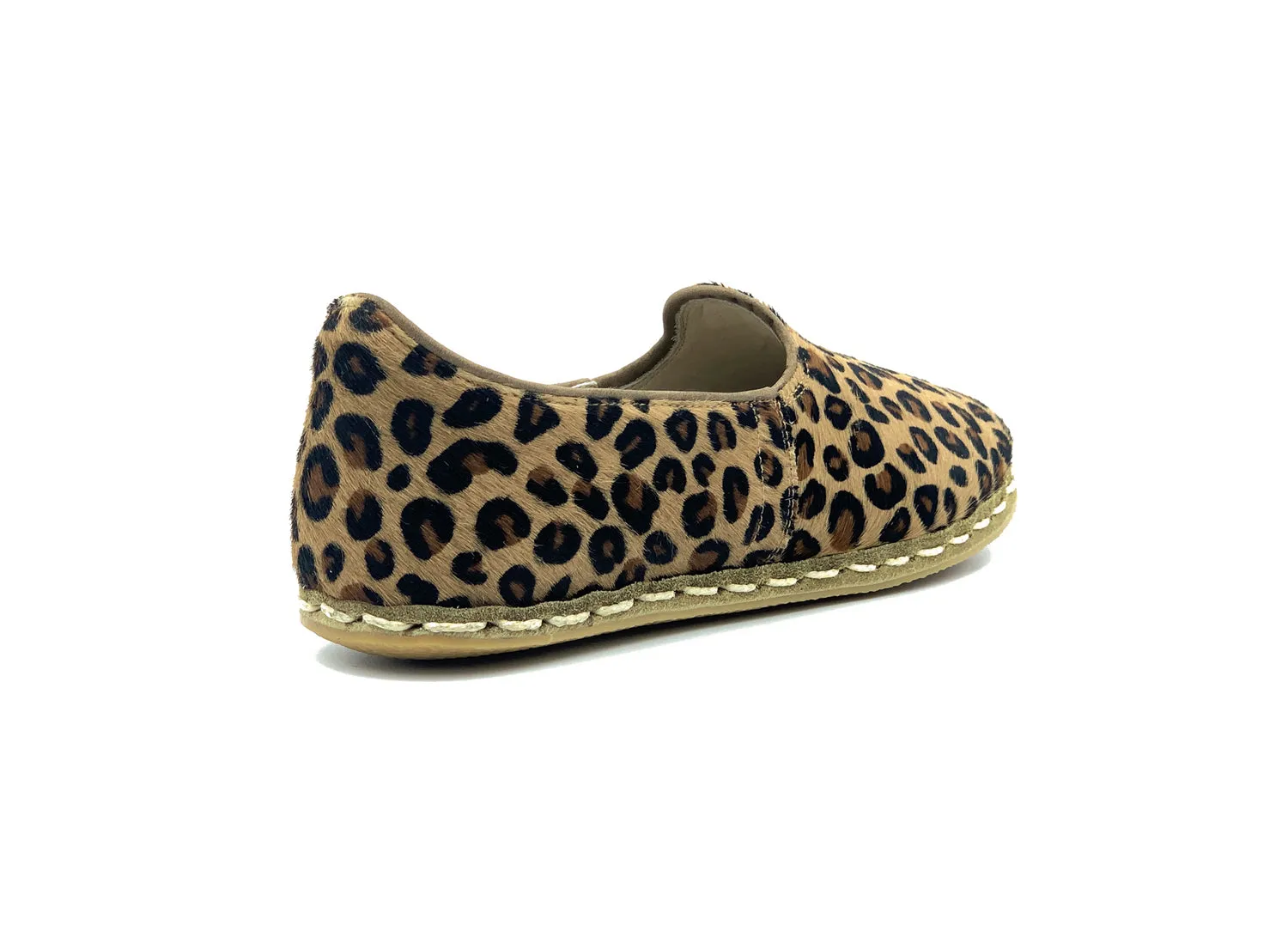 Leopard Leather Loafers