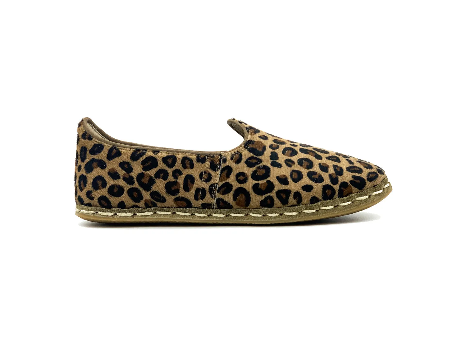 Leopard Leather Loafers