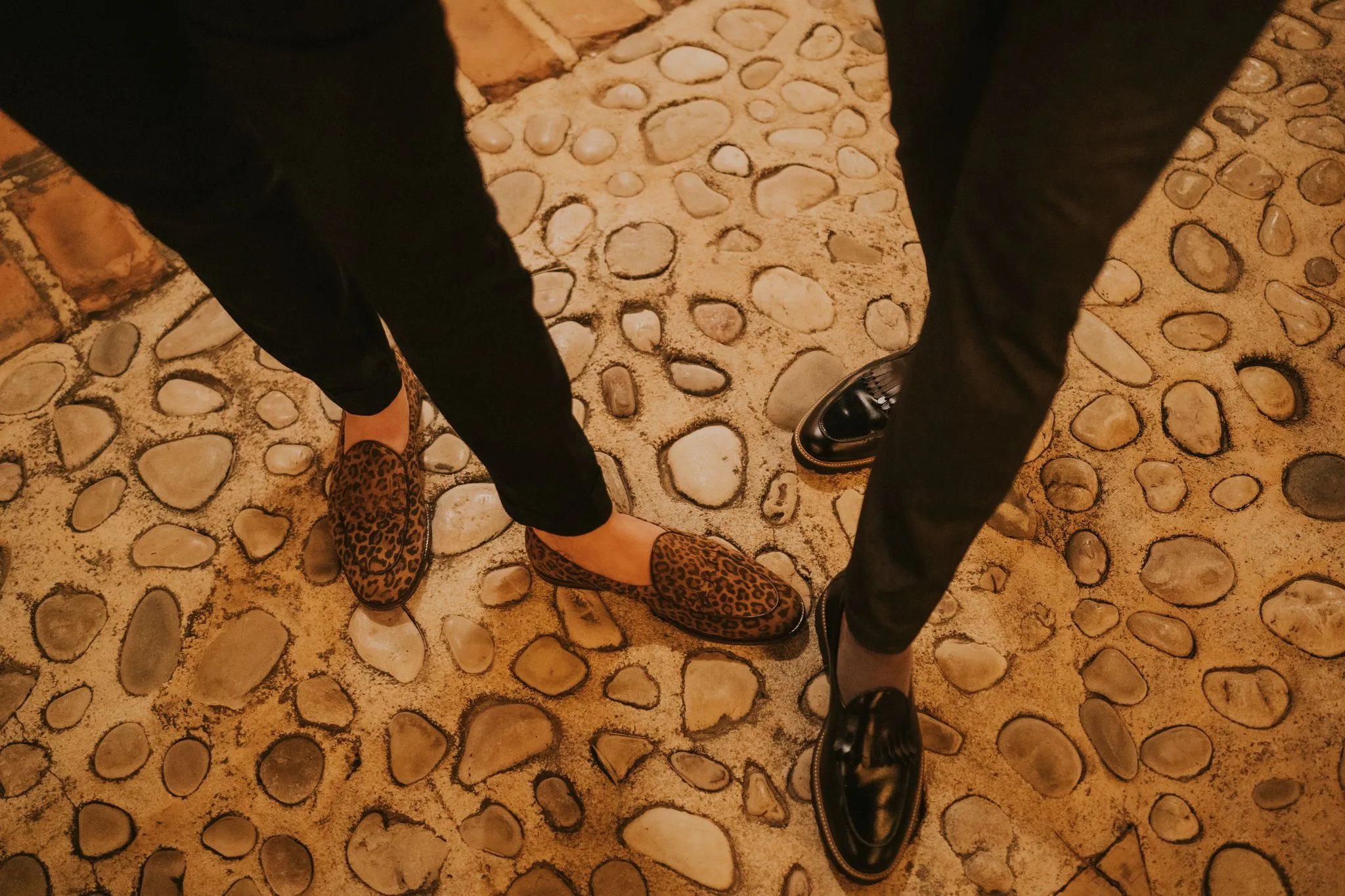 Leopard Print Double Fringe Loafer
