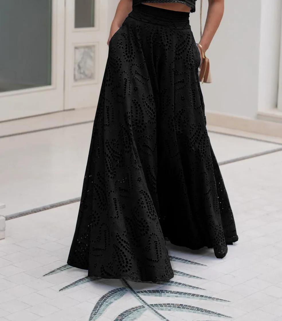 Linda | Women’s Flowy Eyelet Set Dress
