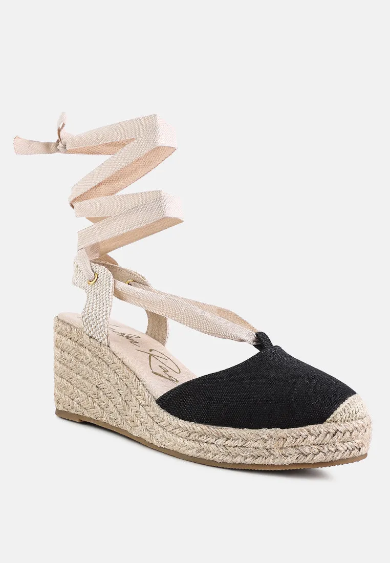 Little Mary Strappy Wedge Heel Sandals By Ruw