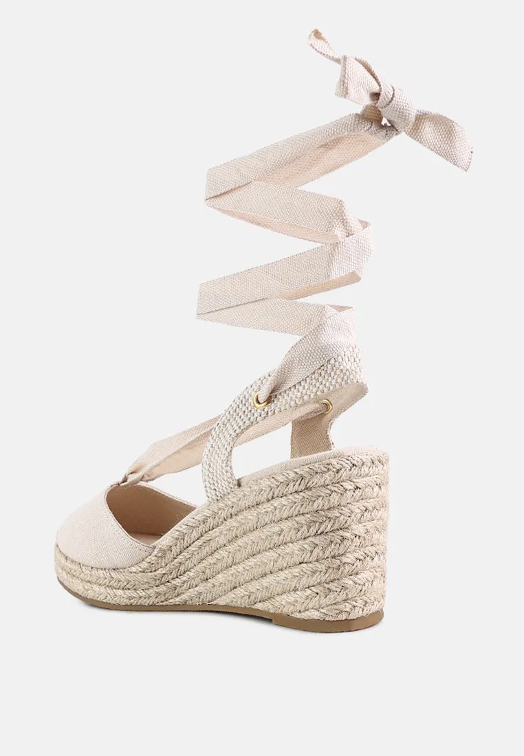 Little Mary Strappy Wedge Heel Sandals By Ruw