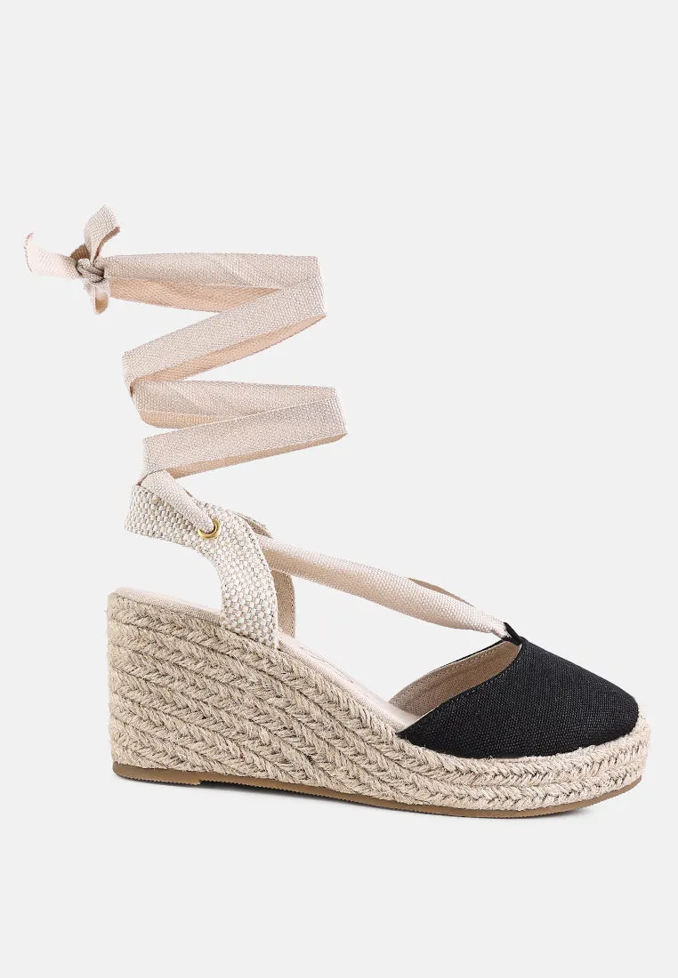 Little Mary Strappy Wedge Heel Sandals By Ruw