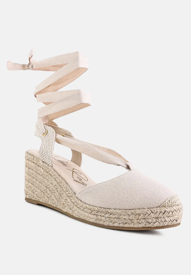 Little Mary Strappy Wedge Heel Sandals By Ruw
