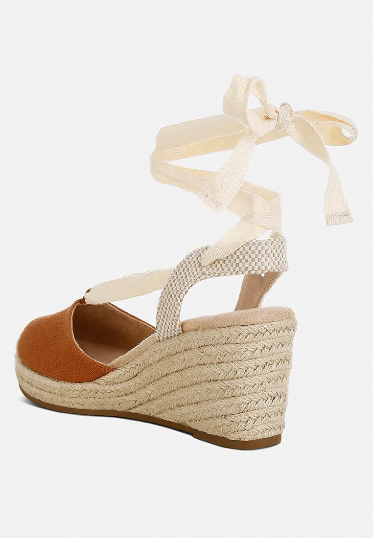Little Mary Strappy Wedge Heel Sandals By Ruw