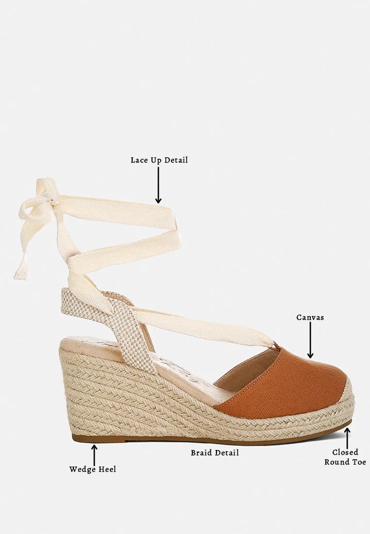 Little Mary Strappy Wedge Heel Sandals By Ruw